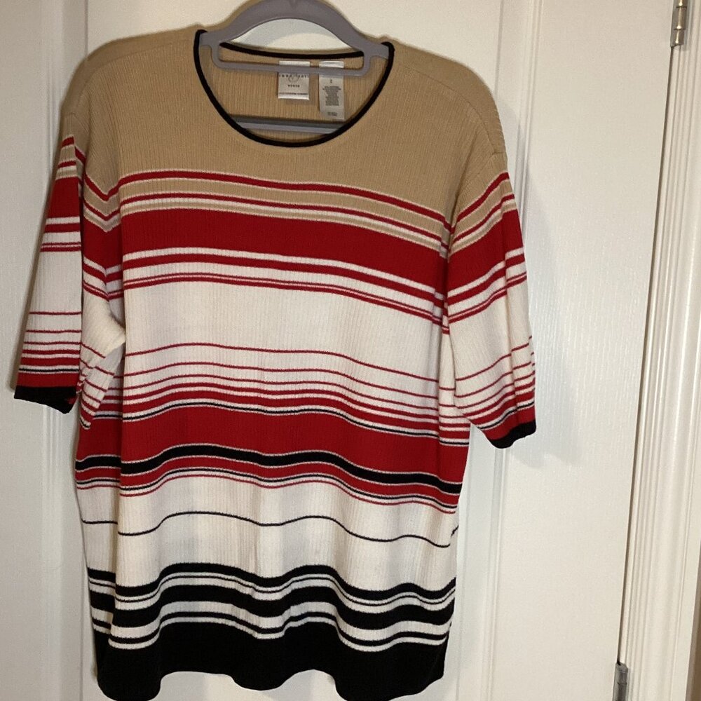 Emma James Women's Short Sleeves Pullover Sweater Top Size 2X Summer